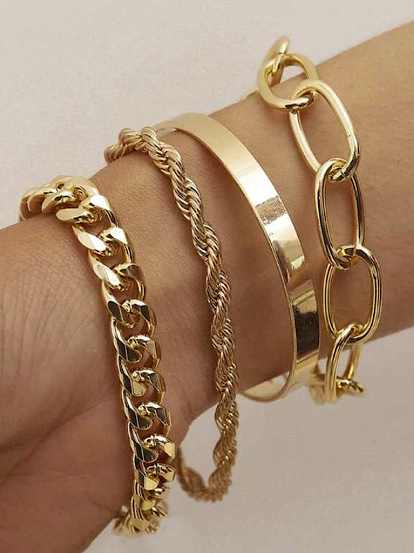 Chunky Arm Candy- Gold - bynlonline