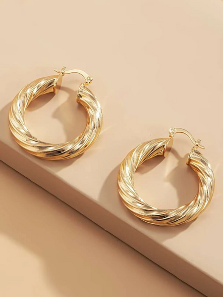 Keyla Hoop Earring- Gold - bynlonline