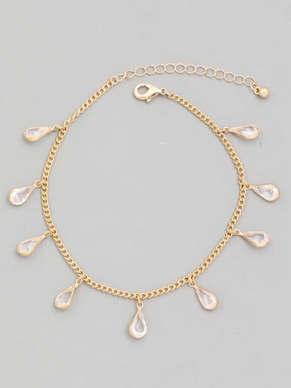 Chandelier Anklet- Gold - bynlonline