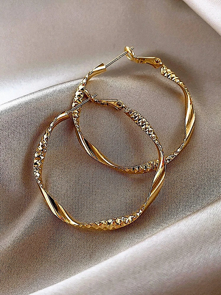 Simply Hoop Earring- Gold - bynlonline