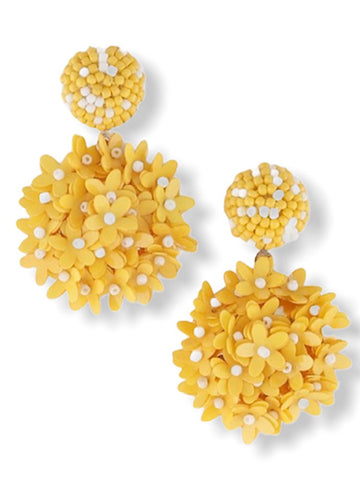 Daisy Earring- Yellow - bynlonline