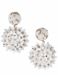 Daisy Earring- White - bynlonline