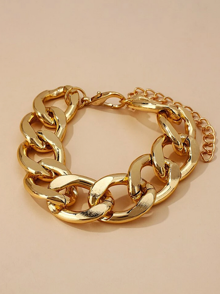 Chunky Bracelet- Gold - bynlonline