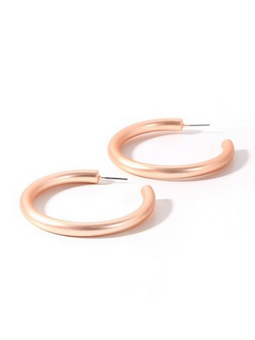 Eve Hoop Earring- Rose Gold - bynlonline