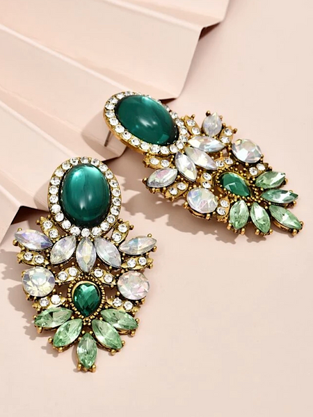 Esmeralda Rhinestone Drop Earring