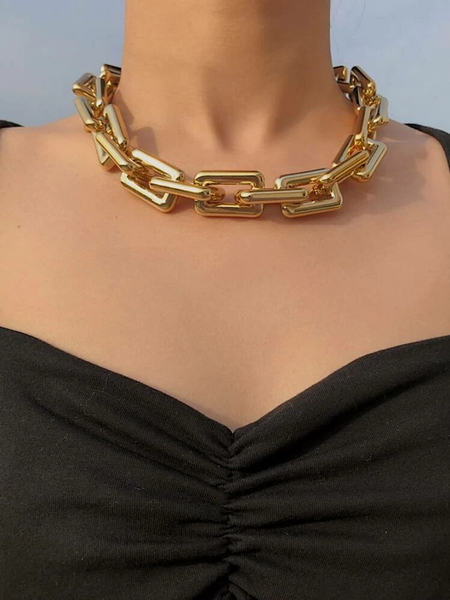 Botte Thick Chocker Necklace- Gold - bynlonline