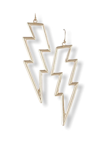 Lighting Earring- Gold - bynlonline