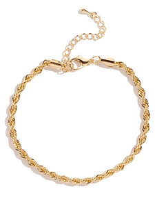 Cut The Rope Bracelet- Gold - bynlonline