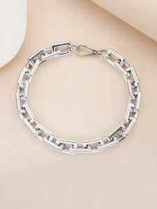 Botte Thick Chocker Necklace- Silver - bynlonline