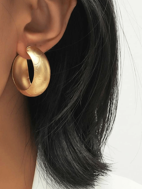 Artsy Cuff Thick Hoop- Gold - bynlonline