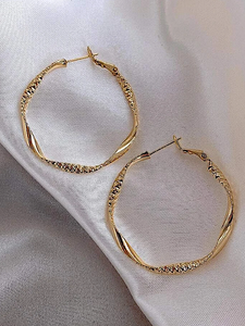 Simply Hoop Earring- Gold - bynlonline